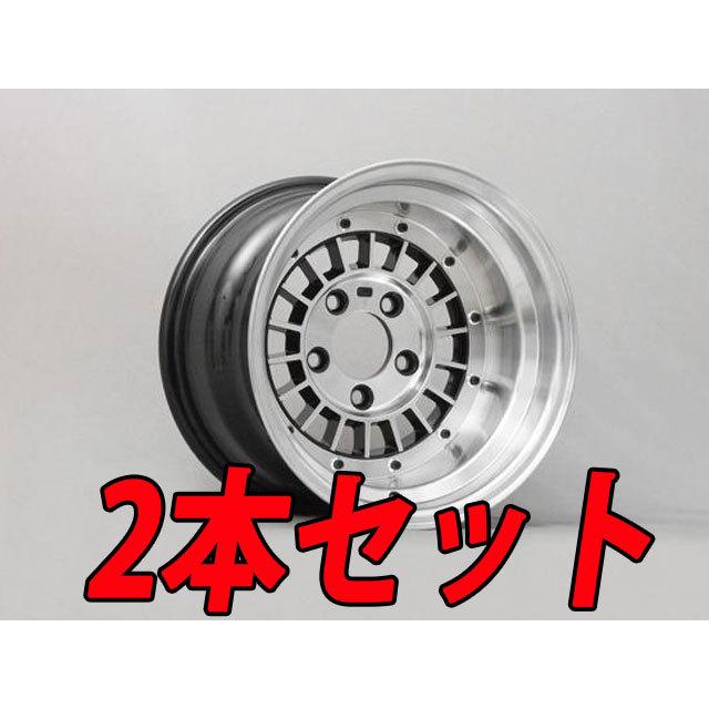 送料無料 フォーカスレーシング 5H 14インチ 9J -25 黒　2本セット