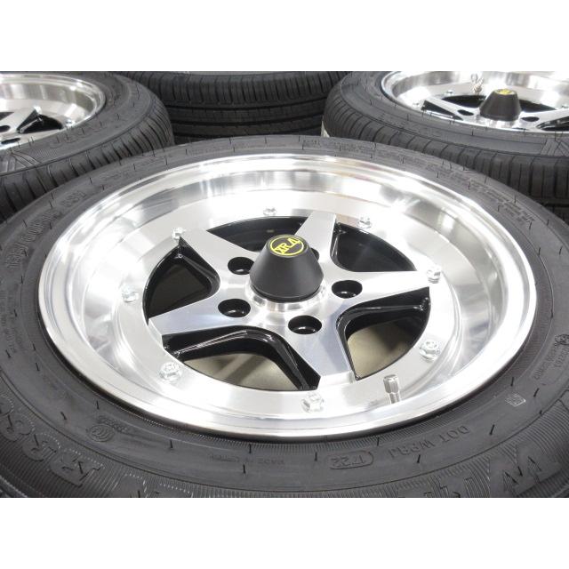 ロンシャンXR4タイプ15インチホイールセット ロンシャン XR4 ブラックポリッシュ 15インチ 8J オフセット±0