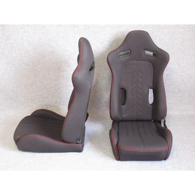☆ 左右セット 新品 セミバケット シート スポーツ (黒) セミバケ 
