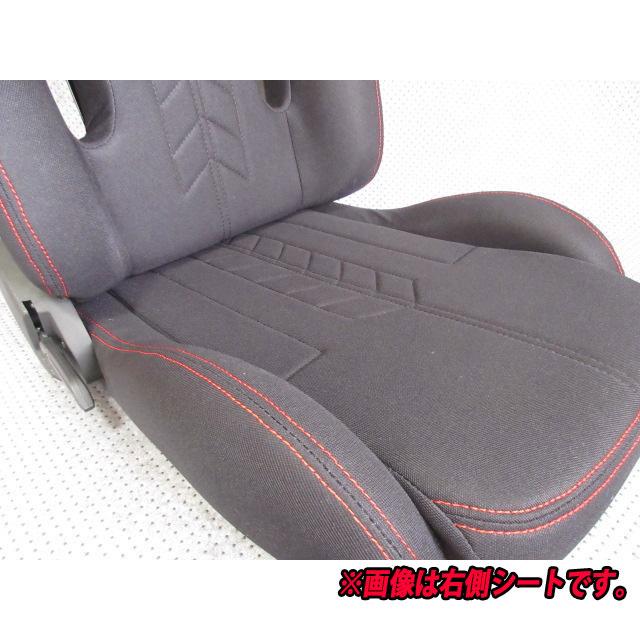 ☆ 左右セット 新品 セミバケット シート スポーツ (黒) セミバケ 