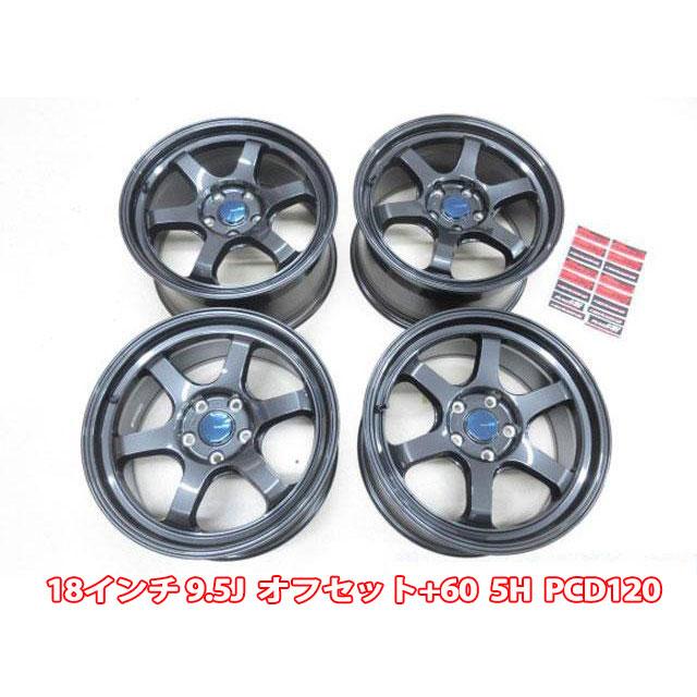 在庫あり 4本セット MID RACING R06 18インチ 9.5J オフセット+60 5穴