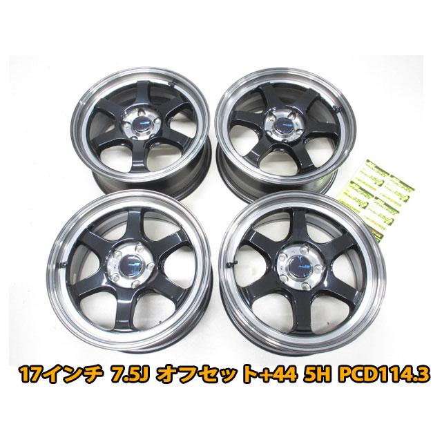 在庫あり 4本セット MID RACING R06 17インチ 7.5J オフセット+44 5穴