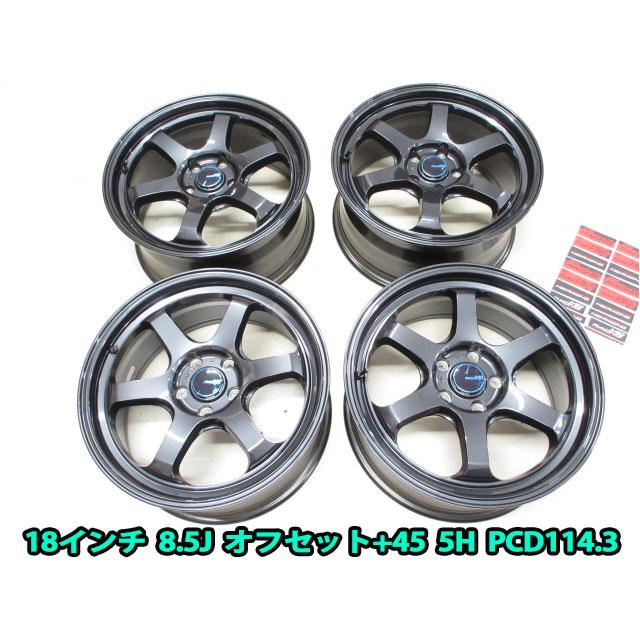 在庫あり 4本セット MID RACING R06 18インチ 8.5J オフセット+45 5穴