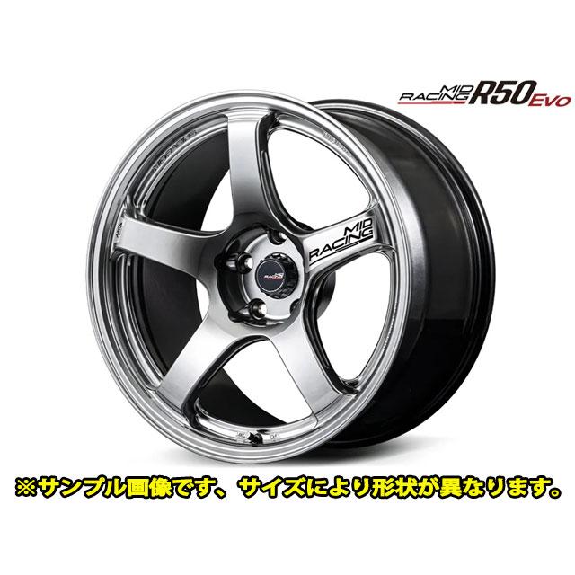 在庫あり 4本セット MID RACING R50Evo 18インチ 9.5J ET +38 5穴