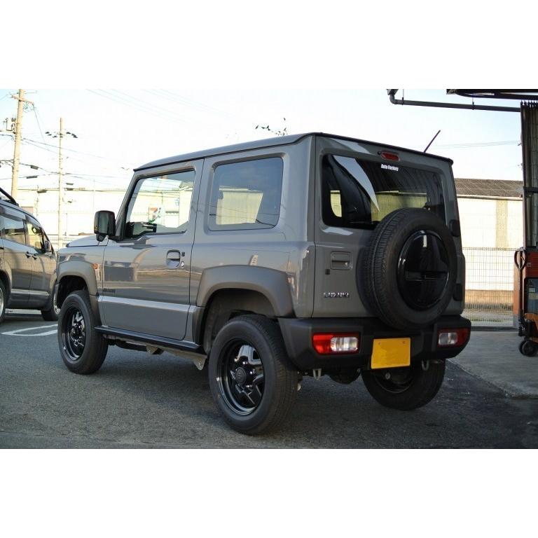 車検対応 貼るだけ 黒シボ シルクロード ジムニー JB64W 用 フェンダー 
