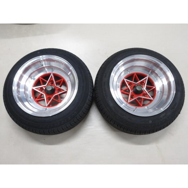 新品 復刻版 タイヤ付 スターシャーク  14インチ 4H 9J PCD114.3  -26 2本セット