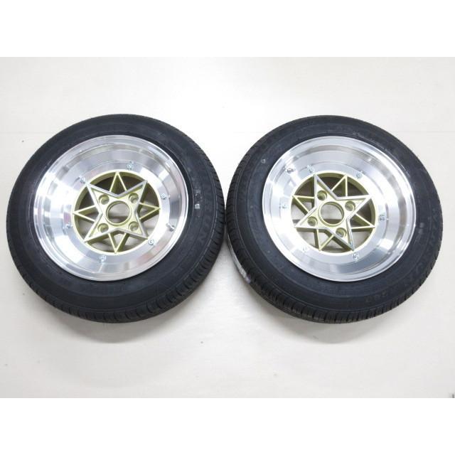 新品 復刻版 タイヤ付 スターシャーク ゴールド 14インチ 4H 7J PCD114