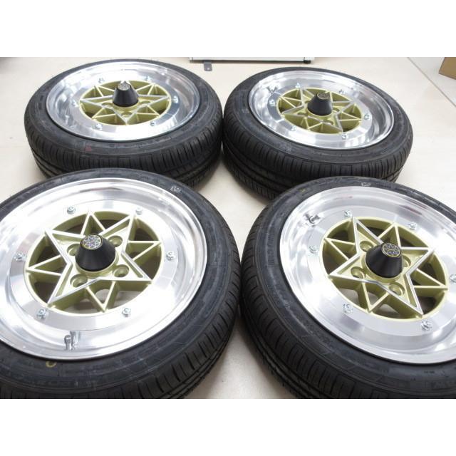 ゴールド 新品 復刻版 タイヤ付 軽四 軽トラ サイズ スターシャーク 14 