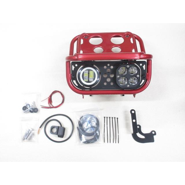 ダックス125 ST125 用 カスタムヘッドライト モトロード レッド