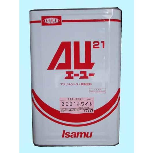 AU21 ホワイト 16kg /イサム塗料（2液ウレタン塗料） : ファイン 