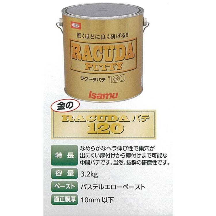ラクーダパテ120（主剤）標準 3.2kg 中間パテ/イサム塗料