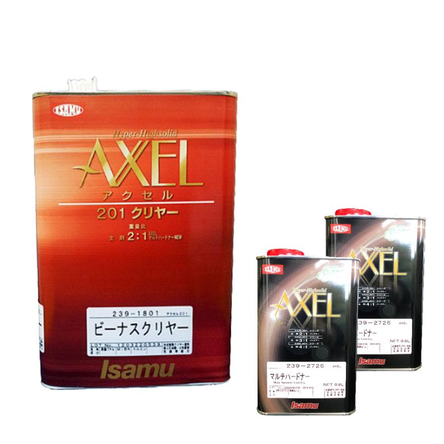 アクセル201 ビーナスクリヤー 3.5L×1 + アクセルマルチハードナー 0.9