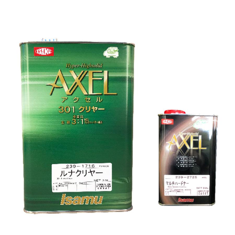 補充 アクセル301 ルナクリヤー 3.5L×1+アクセルマルチハードナー0.9