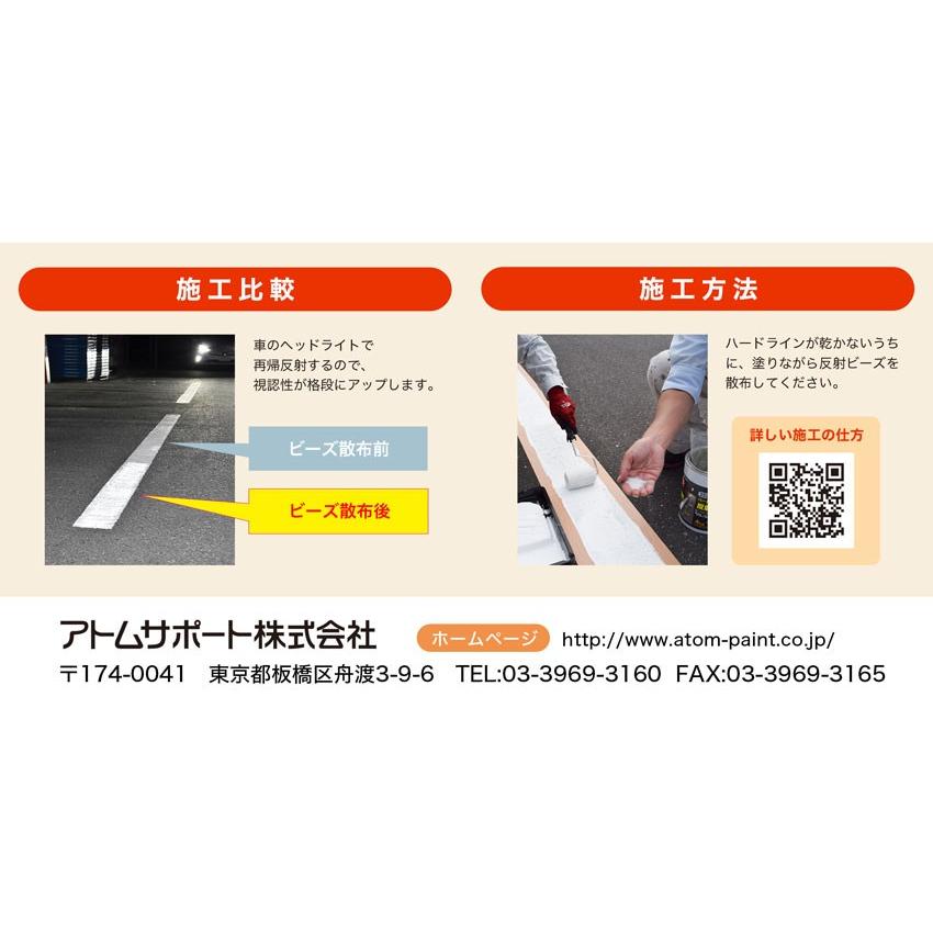 アトム ハードライン専用反射ビーズ 4kg×4缶セット : ファイン 