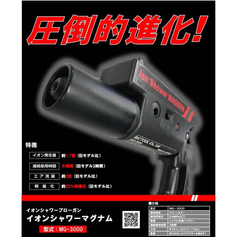 ビックツール イオンシャワーマグナム（ MG-3000） 3個セット / 静電気
