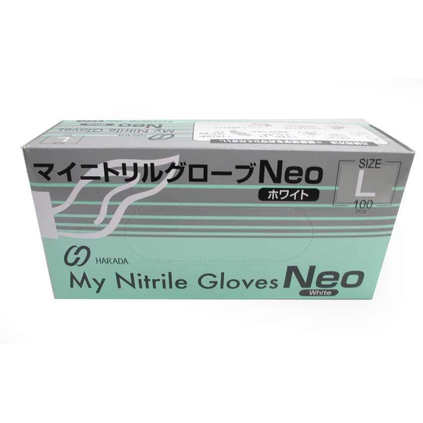 マイニトリルグローブ Neo ホワイト/ Lサイズ （100枚入）/ 原田産業