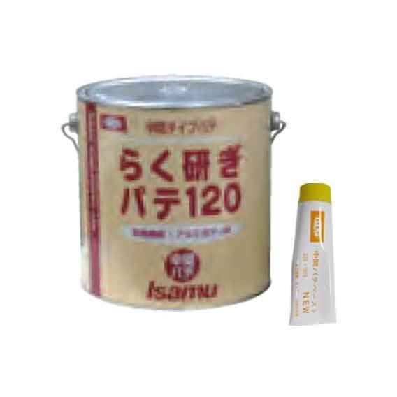 らく研ぎパテ 120 (3.2kg)+パステルエローペーストPLUSセット / イサム