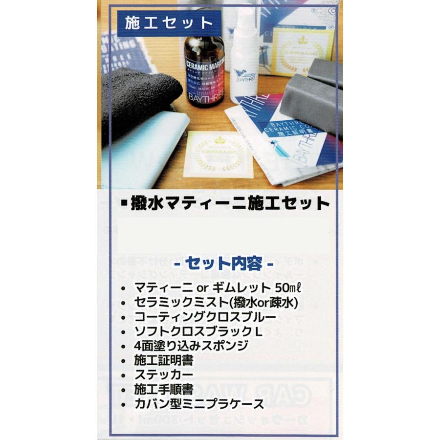 セラミックマティーニ 施工セット【撥水】 完全硬化型 セラミック