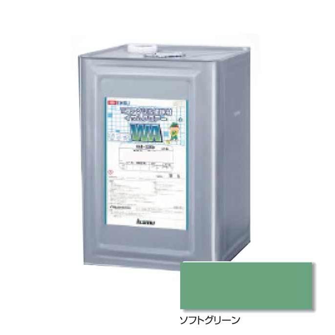 イサムフロアーWA NEW （ソフトグリーン）15kg /水性床用塗料（一