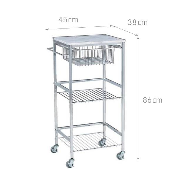 ASPLUND（アスプルンド） マーブルトップトローリー S 221199 ワゴン