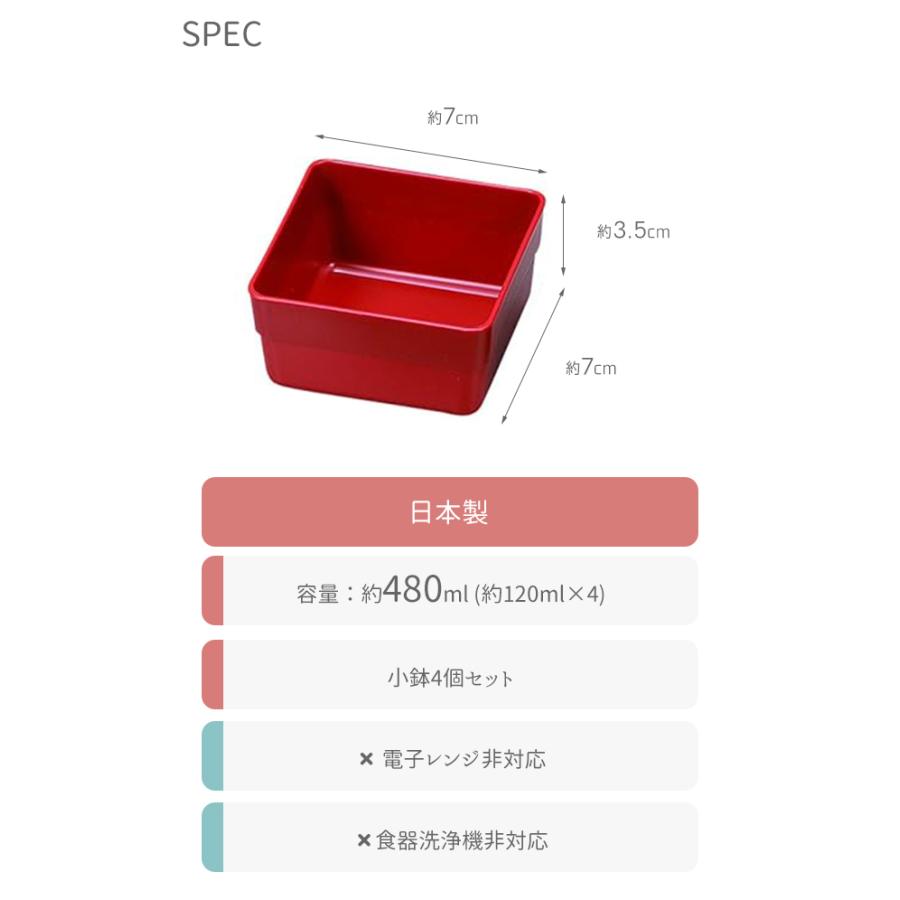 重箱 仕切り たつみや 15.0 重箱用仕切り 小鉢4個セット : おしゃれ