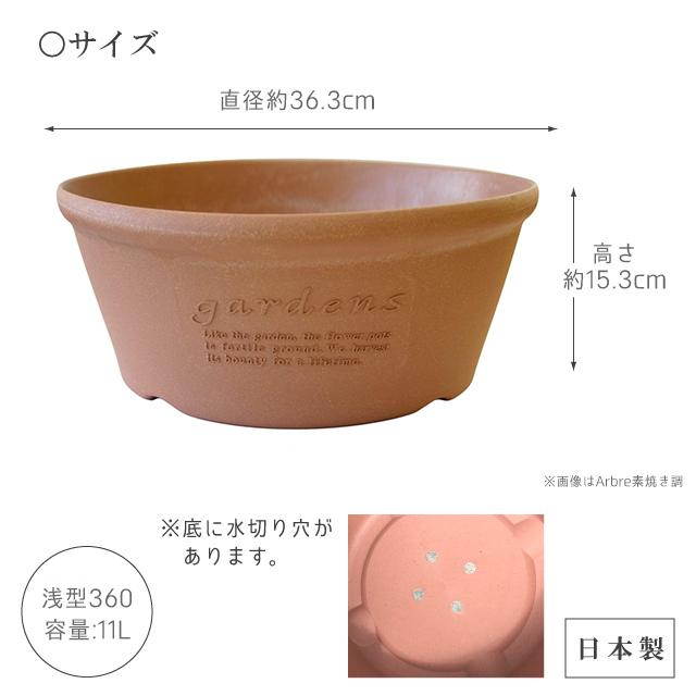gardens 植木鉢 大型 おしゃれ プラスチック 室内 エコプランター浅型