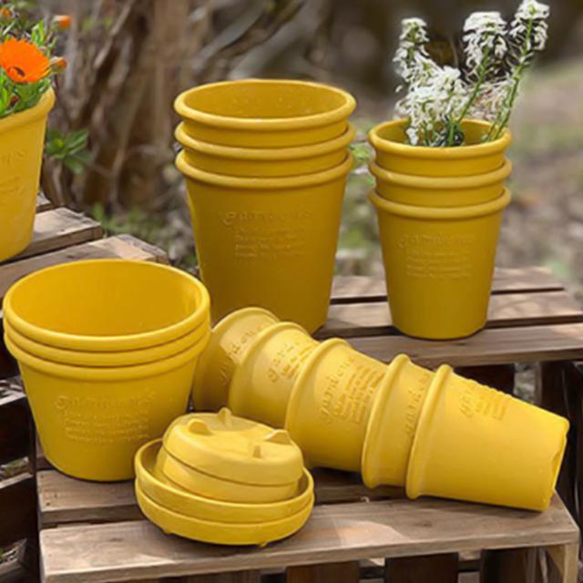 gardens 植木鉢 おしゃれ プラスチック 室内 エコポット丸型 5号 1.3L