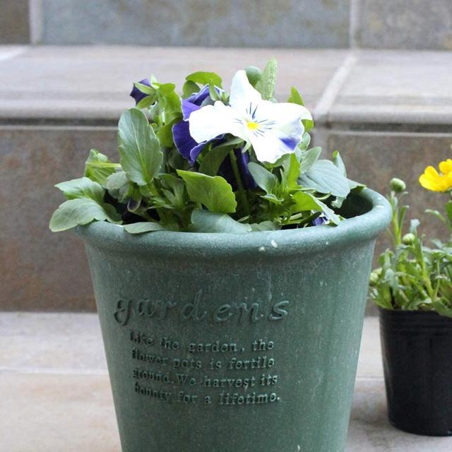 gardens 植木鉢 おしゃれ プラスチック 室内 エコポット丸型 5号 1.3L