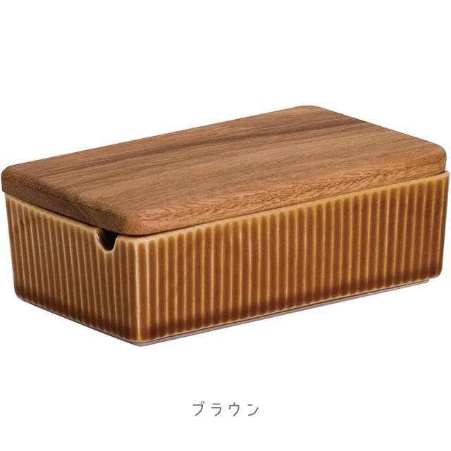 WORLD CREATE（ワールド クリエイト） viv バターケース 天然木 陶器