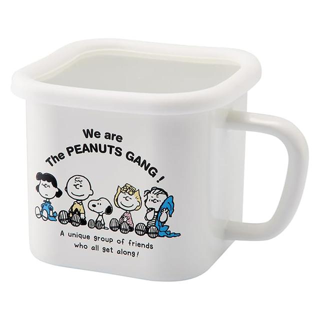 スヌーピー ホーロー マルチスクエアポット 保存容器 日本製 燕三条 豊