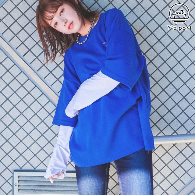 PLAN C ネイビー アームカバー アームカバー uv 冷感 ゆったり まるで重ね着 冷感UVアームカバー