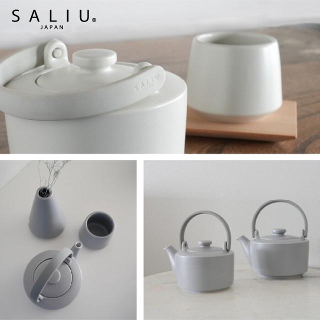 LOLO（ロロ） SALIU 縁 土瓶急須400 白 黒 灰 370ml 茶こし付き 茶こし
