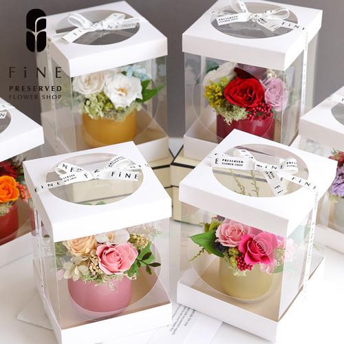 1643円 驚きの値段で プリザーブドフラワー プレゼント ギフト 誕生日 お祝い 結婚祝い 新築祝い 開店祝い 送料無料 プリフラギフトボックスmサイズ Limited
