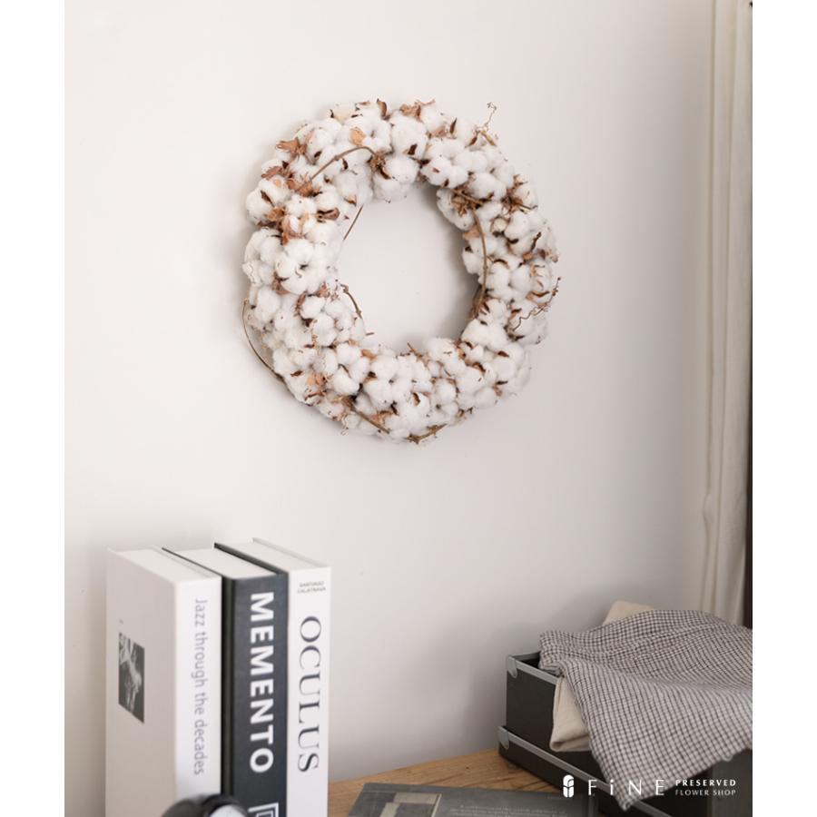 クリスマス リース ワタの実リース クリスマスリース 特大 36cm 北欧