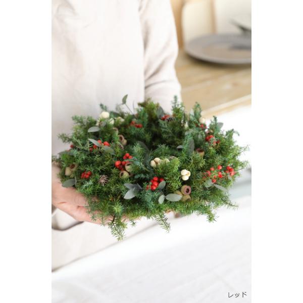 クリスマス/リース/キャロル/15時までのご注文であすつく/クリスマスリース/ギフト/ユーカリ/プリザーブドフラワー/プレゼント/インテリア|fine-flower|02