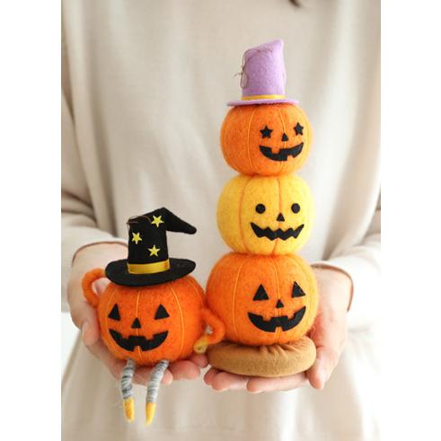 ハロウィン 飾り パーティ インテリア フェルトオーナメントA・B/15時 