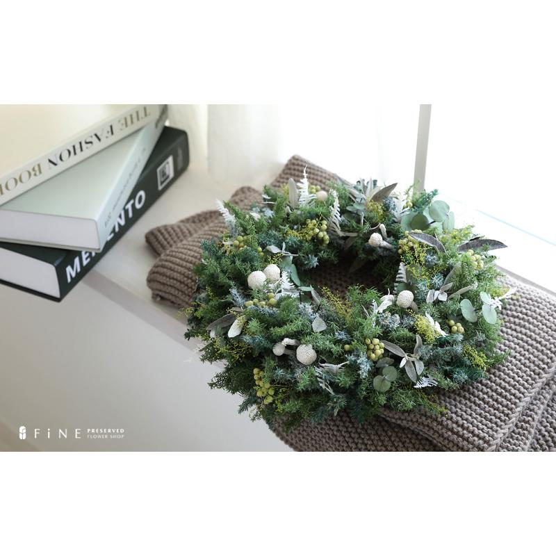 ロワール プリザーブドフラワー クリスマス リース 壁 飾り 玄関 開店