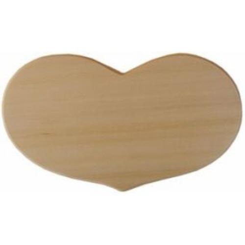 ファインホームのトールペイント用無塗装白木素材 プラーク横長ハート