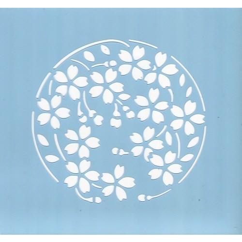 ファインホームのステンシルシート 花丸 桜Sサイズ fh-218s : ファイン