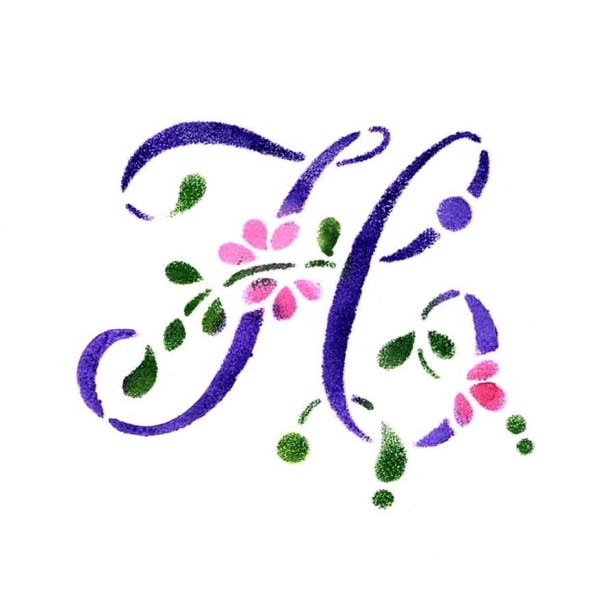 ファインホームのステンシルシート Fh 352 花文字h Fh 352 ファインホーム 通販 Yahoo ショッピング