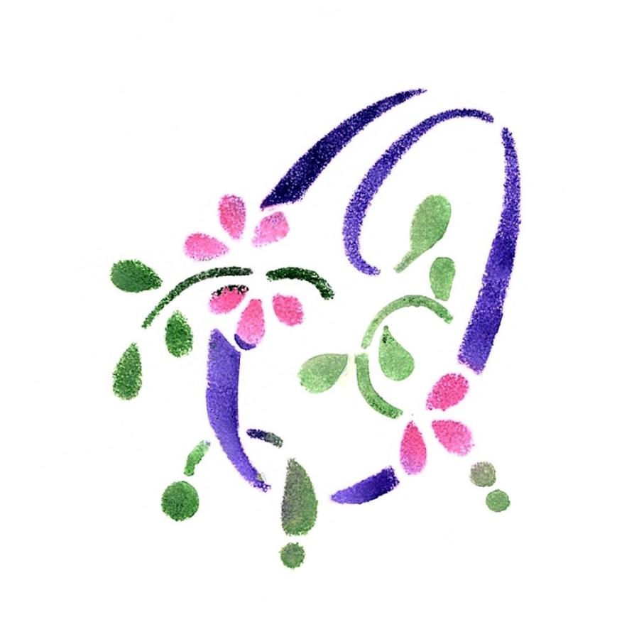 ファインホームのステンシルシート Fh 359 花文字o Fh 359 ファインホーム 通販 Yahoo ショッピング