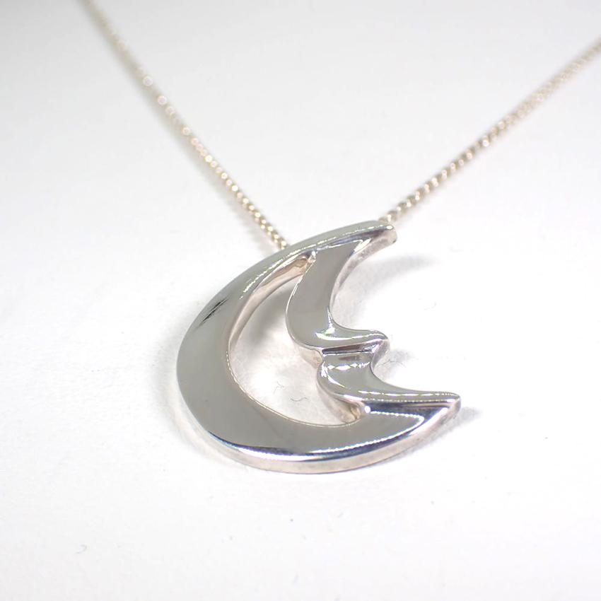 【中古】TIFFANY/ティファニー 925 クレセントムーン ペンダント/ネックレス/j159-75_3