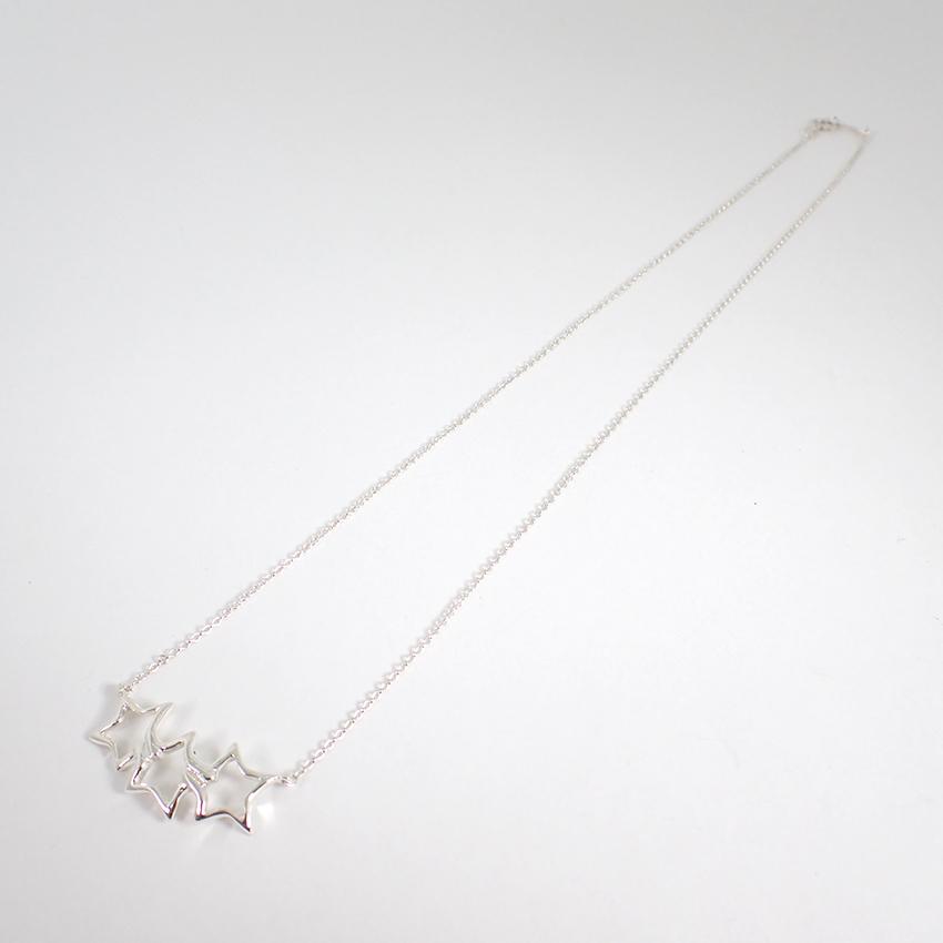 【中古】TIFFANY/ティファニー 925 トリプルスター ネックレス/j165-12_3
