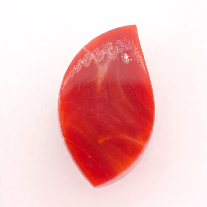 【中古】天然サンゴ ルース 13.264ct/j219-4_2