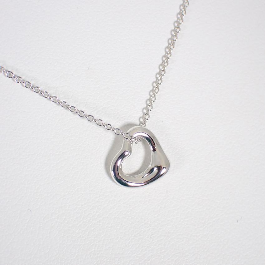 【中古】TIFFANY/ティファニーAg925/オープンハート/ペンダント/ネックレス/j42-5_2