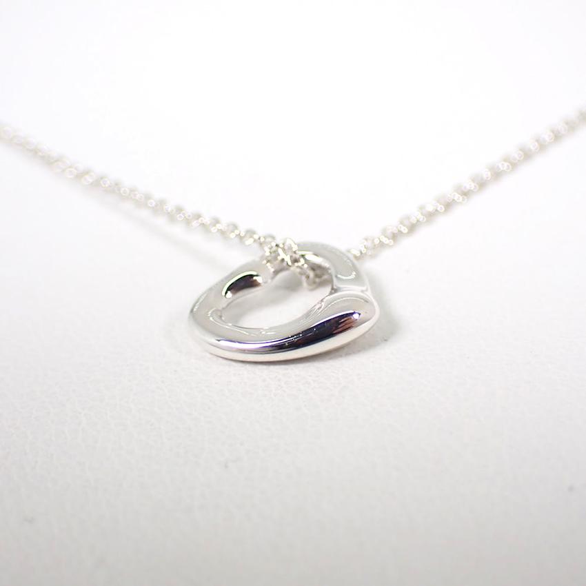【中古】TIFFANY/ティファニーAg925/オープンハート/ペンダント/ネックレス/j42-5_3