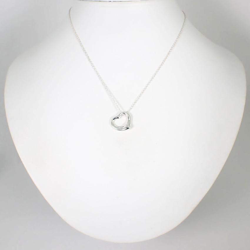 【中古】TIFFANY/ティファニー/Ag925/オープンハート/ペンダント/ネックレス/j56-5_1