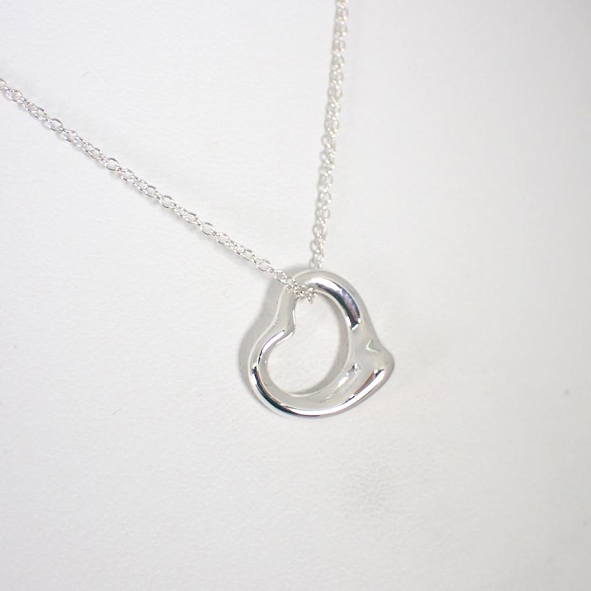 【中古】TIFFANY/ティファニー/Ag925/オープンハート/ペンダント/ネックレス/j56-5_2
