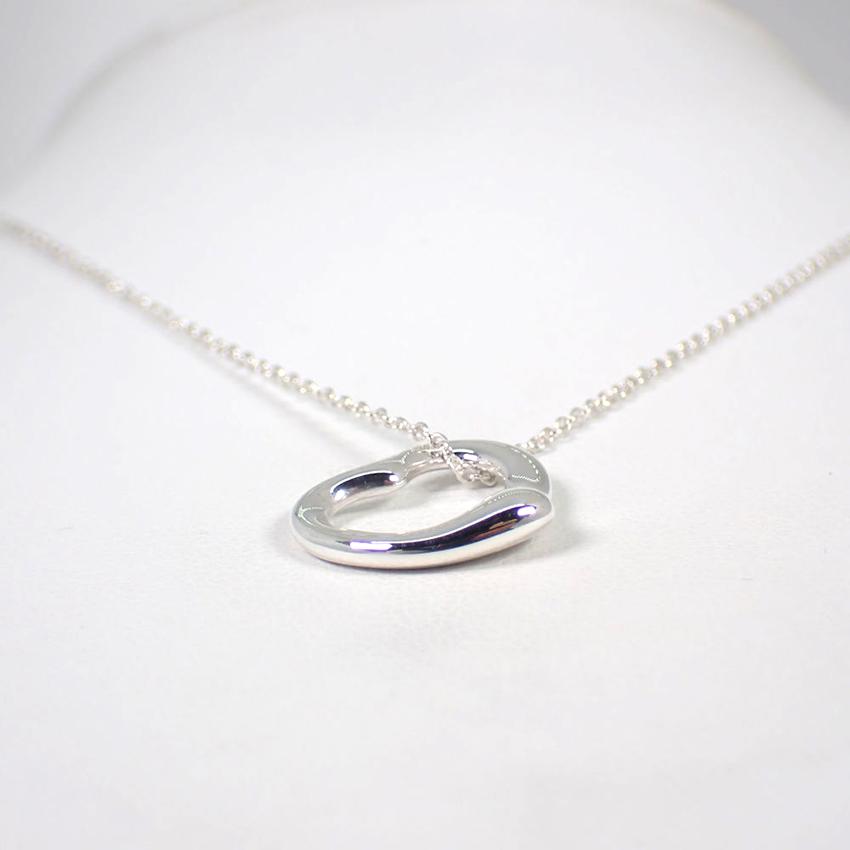 【中古】TIFFANY/ティファニー/Ag925/オープンハート/ペンダント/ネックレス/j56-5_3