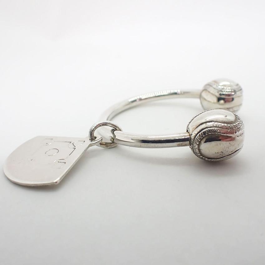 【中古】TIFFANY/ティファニー/925/ベースボール/キーリング/j86-6_4